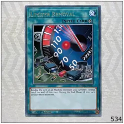 Limiter Removal - AMDE-EN053 - Rare 1st Edition Yugioh - Image 1