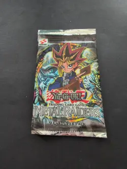 1 Pack YuGiOh Metal Raiders Unlimited Square Logo Sealed Unweighted - Image 3