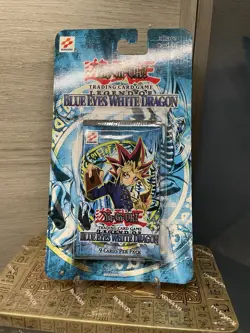 Yu-Gi-Oh! Legend of Blue Eyes White Dragon Booster Pack sealed in blister 2002 728192490040 - Image 2