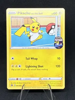 Pokemon Pikachu TCG Promo Card On the Ball Futsal, 001/005 - Image 1