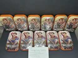 11X One Piece Card Game Mini-Tin Pack Set Vol 2- Luffy & Ace- FACTORY SEALED - Image 1