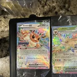 Pokemon TCG Prismatic Evolutions Eevee GX, Leafeon GX & More Holo Lot 10 Cards - Image 2