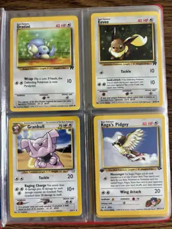 80 Vintage Pokemon Cards Lot WOTC Era Gym/Neo Jungle Binder Collection - Image 3