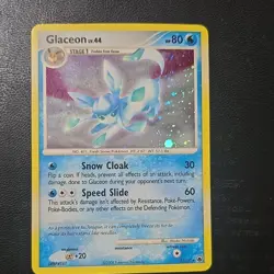 Pokemon Glaceon Majestic Dawn Holo Rare 5/100 Stage 1 80 HP English 2008 Card - Image 1