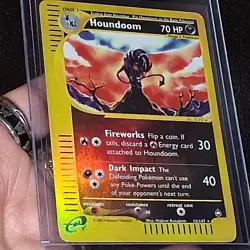 2002 POKEMON CARD HOUNDOOM 15/147 RH AQUAPOLIS E READER SERIES RH LP - Image 1