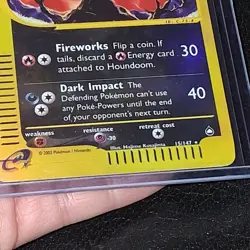 2002 POKEMON CARD HOUNDOOM 15/147 RH AQUAPOLIS E READER SERIES RH LP - Image 4