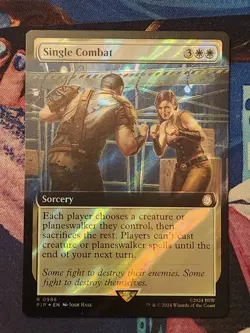 MTG Single Combat - Extended Art Surge FOIL NM Fallout - Image 1
