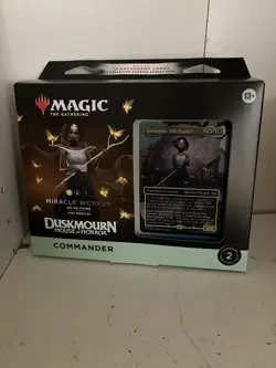 MTG Duskmourn: House of Horror Commander Deck - Miracle Worker *NEW Sealed* - Image 1