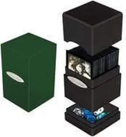 Ultra Pro - Satin Tower - Deck Box 100+ Hi-Gloss Emerald Green - Image 4