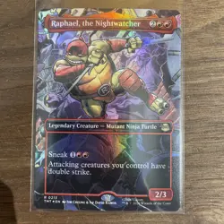 Raphael, the Nightwatcher (Borderless) Teenage Mutant Ninja Turtles Foil R213 - Image 1