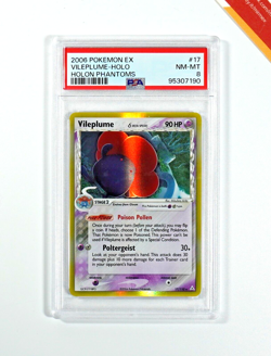 Pokemon PSA 8 Vileplume Delta Species #17 Holo Ex Holon Phantoms 2006 English - Image 1