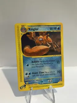Pokemon TCG Kingler Expedition Base Set 50/165 Non-Holo Rare - Image 1