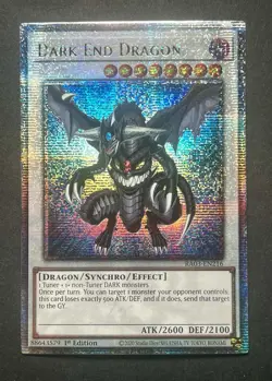 Yugioh Dark End Dragon RA03-EN216 Quarter Century Rare NM - Image 1