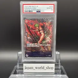 PSA 10 Zoro ST21-015 Flagship Battle Top 8 Prize ONE PIECE Card Japanese - Image 1