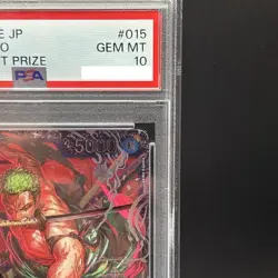 PSA 10 Zoro ST21-015 Flagship Battle Top 8 Prize ONE PIECE Card Japanese - Image 3