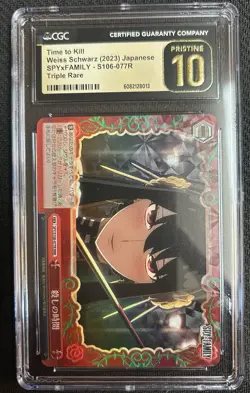 CGC Pristine 10 Time to Kill - SPY/S106-077R RRR- SPY×FAMILY Weiss Schwarz 2023! - Image 1