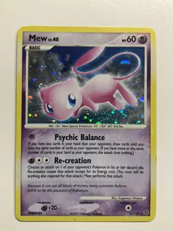 Mew 15/132 Pokemon TCG Secret Wonders Holo Foil Rare Card Played LP - Image 1