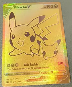 Pikachu V SWSH145 SWSH: Sword & Shield Promo Cards Holo - Image 1