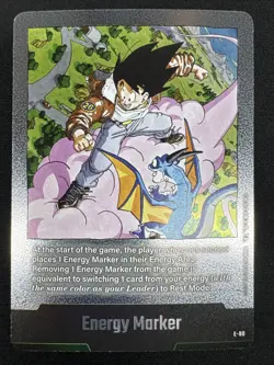 Energy Marker E-80 Silver Goku Manga Booster 02 Dragon Ball Card English - Image 1