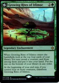 MTG: Ixalan: Foil Growing Rites of Itlimoc: Lightly Played Condition - Image 1