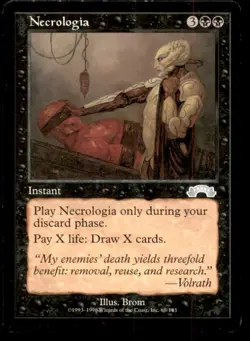 Necrologia LP Light Play Exodus MTG [7546] - Image 1
