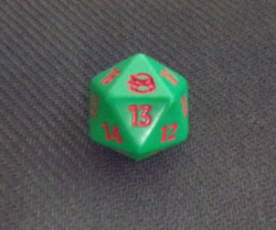 LOT OF 3 RAPHAEL TEENAGE MUTNT NINJA TURLES D20 DIE SPINEDOWN MTG PRERELEASE - Image 4