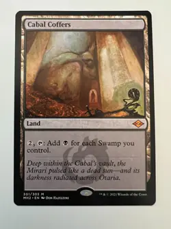 MTG MAGIC THE GATHERING CABAL COFFERS MODERN HORIZONS 2 MYTHIC NM - Image 1