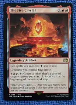 MTG 1x The Fire Crystal Final Fantasy Regular - Image 1