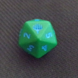 LEONARDO TEENAGE MUTNT NINJA TURLES D20 DIE SPINEDOWN PRERELEASE TMNT BLUE DIE - Image 2