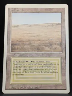 Savannah Revised MTG Magic The Gathering Dual Land Reserved List vintage EDH LP - Image 3