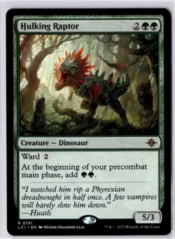 Hulking Raptor The Lost Caverns of Ixalan Regular NM R 0191 - Image 1