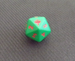 RAPHAEL TEENAGE MUTNT NINJA TURLES D20 DIE SPINEDOWN MTG PRERELEASE TMNT RED DIE - Image 4