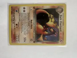 Pokemon TCG Dark Charizard Team Rocket 1st Edition Holo Rare 4/82 80HP 2000 - Image 1