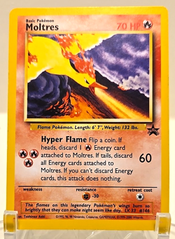 NEAR MINT 🔥 VINTAGE WoTC Pokemon - Moltres - Black Star Promo 21 - Image 1
