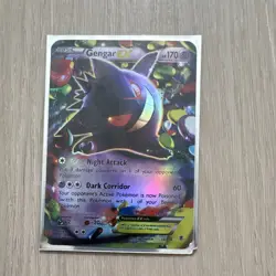 Gengar EX Full Art Ultra Rare Holo 34/119 XY Phantom Forces 170 HP Pokemon Card - Image 1