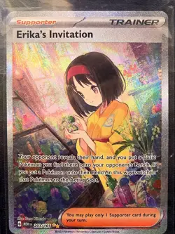 Erika's Invitation 203/165 Scarlet & Violet Pokemon 151 SIR Illustration Rare - Image 1