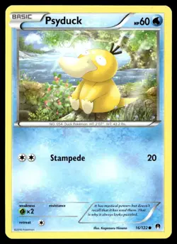 Psyduck 16/122 Pokemon Card BREAKpoint Common 60 HP Lightly Played BL - Image 1