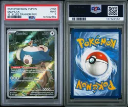 2023-25 Pokemon SV Black Star Promos SVP EN Snorlax #051 PSA 9 - Image 3