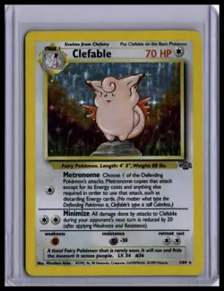 1999 Pokemon Jungle Clefable (1) #01/64 - Image 1
