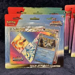 Pokemon Prismatic Evolutions Tech Sticker Collection New Sealed Lot Of 6 - Image 3