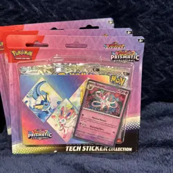 Pokemon Prismatic Evolutions Tech Sticker Collection New Sealed Lot Of 6 - Image 4