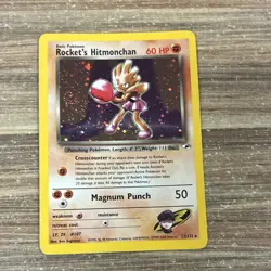 Pokemon Rocket's Hitmonchan Gym Heroes Holo Rare 11/132 60 HP Magnum Punch 50 - Image 1