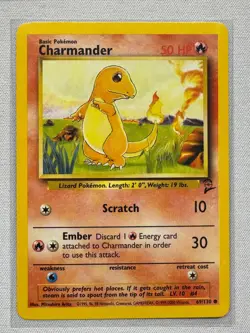 Charmander 69/130 Common Base Set 2 Pokemon Near Mint - Image 1