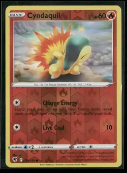 Cyndaquil 023/189 Common Astral Radiance Pokemon Reverse Holo Near Mint - Image 1