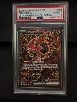 Pokemon Oricorio ex SIR 2025 Mega Charizard X ex UPC Promo #024 PSA 10 Gem Mint - Image 1