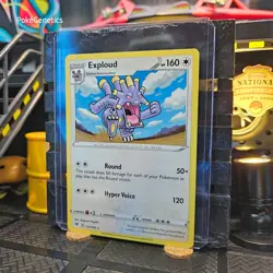 Exploud Vivid Voltage Pokemon TCG 137/185 Sword & Shield SWSH04 Rare - Image 2