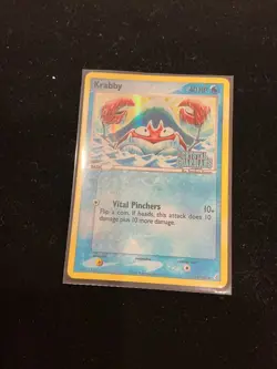 Krabby Crystal Guardians Pokemon TCG 54/100 Holo - Image 1