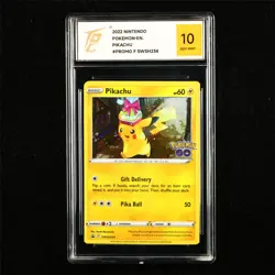 TQG 10 GEM MINT 2022 Pokemon ENG Pikachu SWSH234 Promo - Image 1