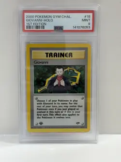 Pokemon Giovanni 18/132 Gym Challenge 1st Edition Holo Rare PSA 9 2000 - Image 1
