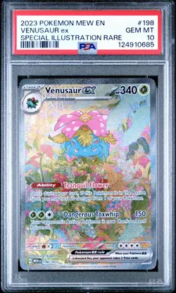 Pokemon TCG 151 Venusaur ex Special Illustration Rare SIR 198/165 PSA 10 - Image 1